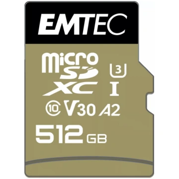 Zibatmiņa Emtec 512GB MicroSDXC UHS-I ECMSDM512GXC