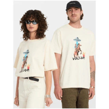 VOLCOM Fa Mickey Mason 1 Sst Dirty White t-krekls