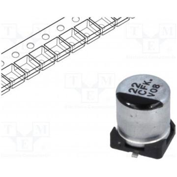 EEEFK1C220AR; Capacitor: electrolytic; low impedan