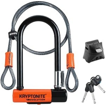 Kryptonite Bicycle Lock, orange, 120 cm
