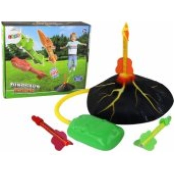 LEAN Toys Volcano Launcher Rocket Dinosaurs Game A