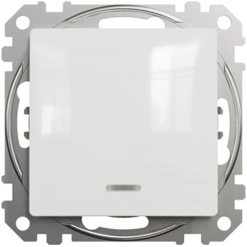Schneider Sedna Design slēdzis ar Led, balts Schne