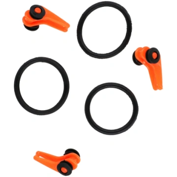 CLIP - FOR HOOK ADJUSTABLE - ORANGE - 3 pcs. STORK