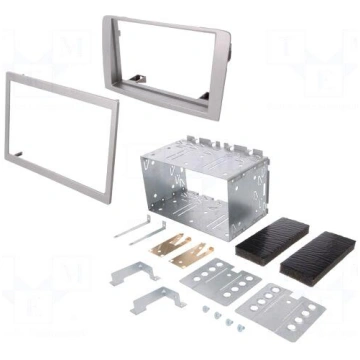 Radio frame | Fiat,Lancia | 2 DIN | silver PER.PIC