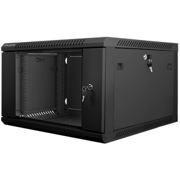 LANBERG 19" Wall-Mounted Rack 6U 600X600 Black WF0