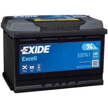 EXIDE - EXIDE EXCELL EB741 1/1 - 12V | 74A | 74Ah