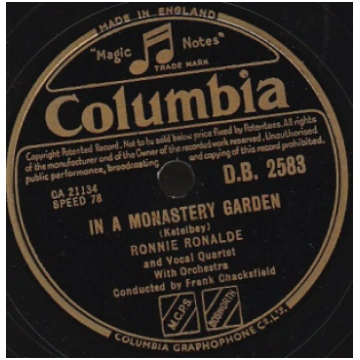 Ronnie Ronalde - In A Monastery Garden / Bells Acr