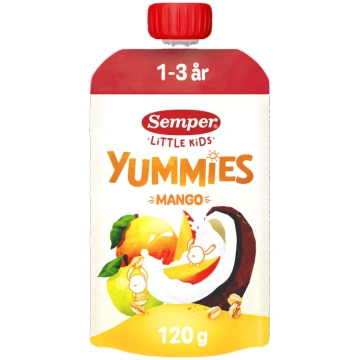 SEMPER Yummies Mango (no 12 mēn.) smūtijs, 120 g