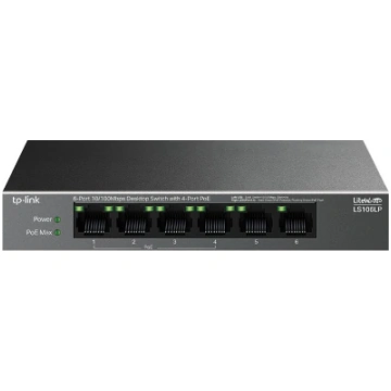 TP-LINK | 6-Port 10/100 Mbps Desktop Switch with 4