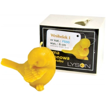 Sveču liešanas silikona forma zvirbulis, FS90, 6cm