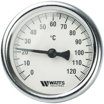Termometrs WATTS TAB63/120, 0-120°C, ar atsperi