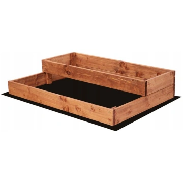 Koka paaugstināta dobe dārzam, 63x90x18 cm, impreg