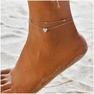Yean Boho sirds Anklet sievietēm Meitenes Meitenes