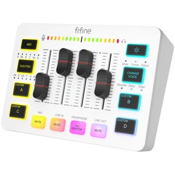 Fifine SC3W audio mixer (white)