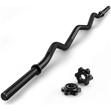 EZ Curl Bar, 119,4 cm vītņota tērauda curl stieņa