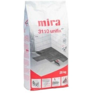 Flīžu līme Mira Unifix 3110 25kg elastīga balta