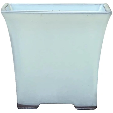 6" Glazed Beige Semi Cascade Square Japanese Produ