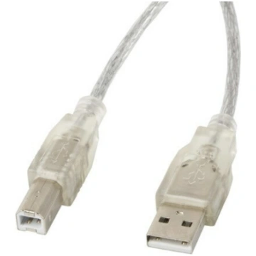 Cable USB 2.0 AM-BM 3M Ferryt transparent | CA-USB