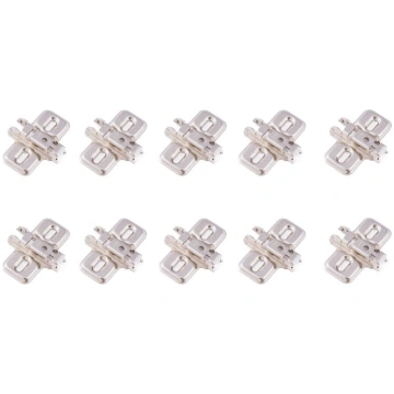 10 gab. x krusteniskā CLIP eņģes plāksne, 0 mm, no