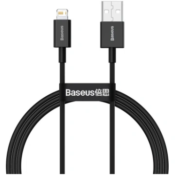 Baseus USB-A - Lightning USB cable 1 m Black (BSU2