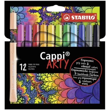 Flomasteri Stabilo Cappi ARTY | 12 krāsas