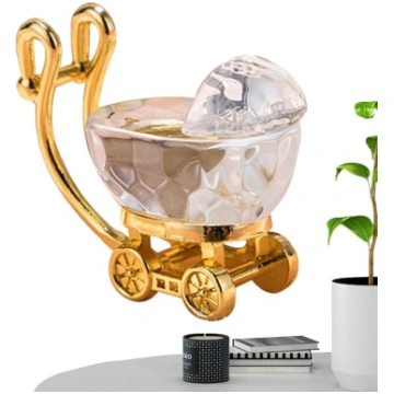 Kristall Kinderwagen Ornament - Mini Weihnachtsdek