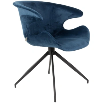 Mia Armchair Blue Zuiver, DUTCH BONE, White