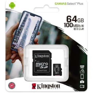 Kingston Canvas Select Plus UHS-I 64 GB, MicroSDXC