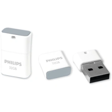 Philips USB 2.0 Flash Drive Pico Edition (pelēka) 