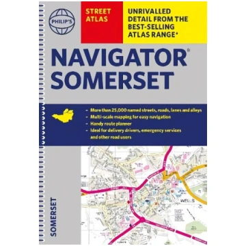 Philips Street Atlas Navigator Somerset — detalizē