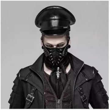 Unisex, eleganta, filca cepure, 100% āda, militāra