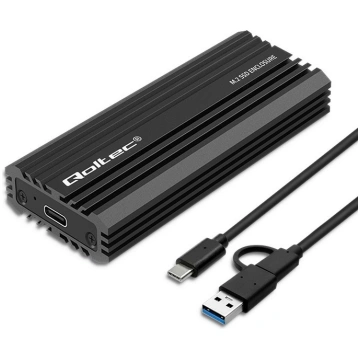 Enclosure for drive M.2 SATA, NVMe, USB C, 2TB