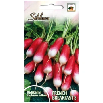 Redīsi French Breakfast 3 sēklas 5gr Sēkluva