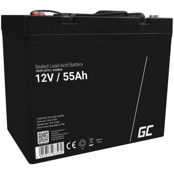 Green Cell AGM VRLA 12V 55Ah maintenance-free batt