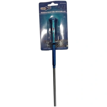 Magnetic pick up tool with claw & LED