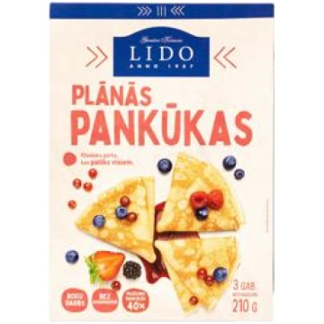 Pankūkas plānās LIDO 210g