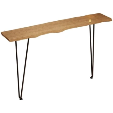Console Table, Wood, Hallway Shelf, Narrow, Irregu