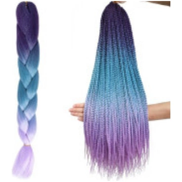 Soulima Kanekalons Sintētiskās Ombre Afro Bizes Fr