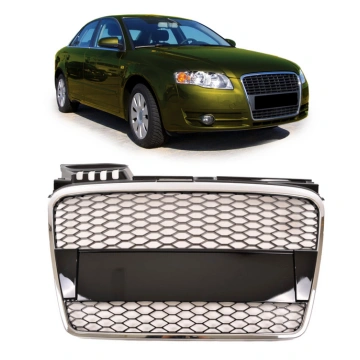 Grill Audi A4 B7 Chrome & Gloss Black MTUNING GRIA