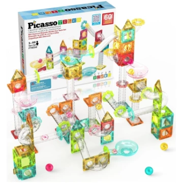 Magnētiskais konstruktors Marble Run PTMG60, 60 ga