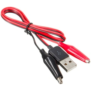 Alligator Clip to USB male - 50cm OEM AS0080
