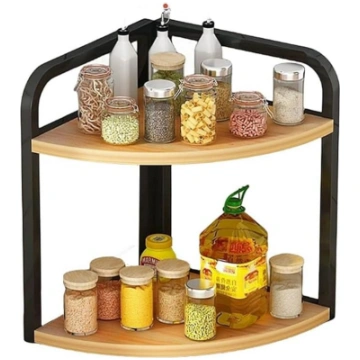 Virtuves darba virsmas stūra plaukts Spice Rack Vi