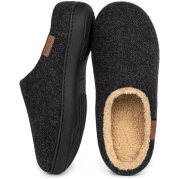 VeraCosy Vīriešu pūkainas Sherpa čības Memory Foam