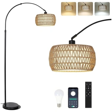 Rayofly Arc Lamp Living Room Floor Lamp, Boho stāv
