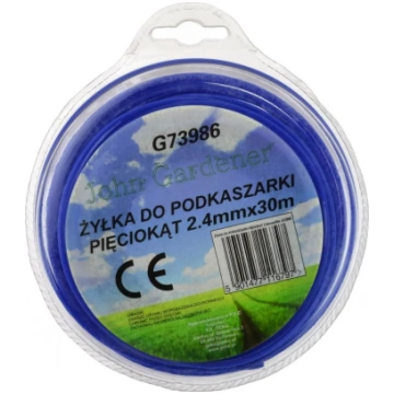 Spoles diega GEKO 2,4 mm x 30 m sešstūraina zāles 