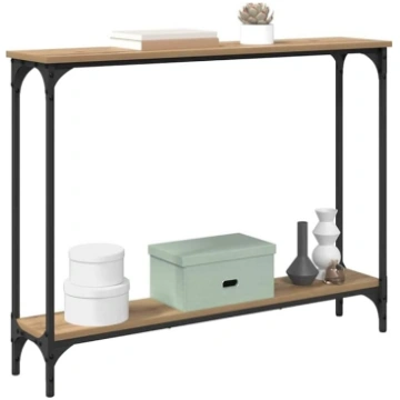 vidaXL Artisan Oak Console Table 100 x 22.5 x 75 c
