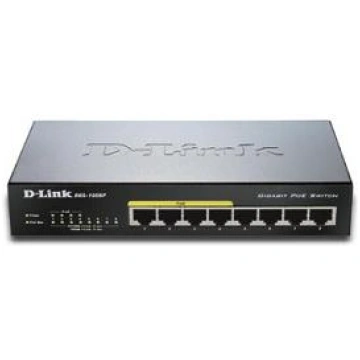 D-Link 8-port 10/100/1000 Desktop Switch w/ 4 PoE 