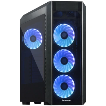 Case, CHIEFTEC, ATX/micro ATX/Mini-ITX, Black, Tow