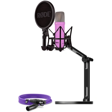 NT1 Signature + XLR kabelis + Galda studijas roka,