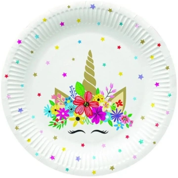 Paw Decor Collection Unicorn Party papīra šķīvji 2